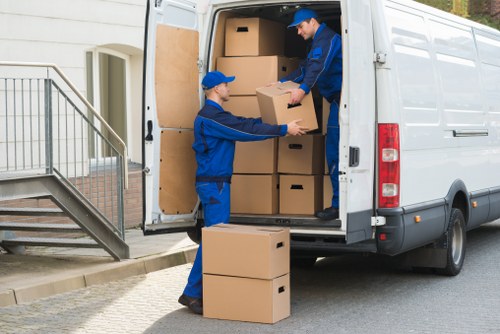 Person using a screen reader and keyboard to book a removal van in Stockwell