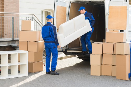 Company van parked outside residential property representing Stockwell man with van services