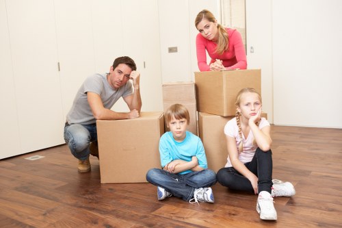 Logistical handling and storage solutions for commercial moves